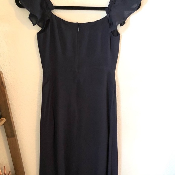 Reformation Butterfly Dress in Navy - Picture 4 of 6